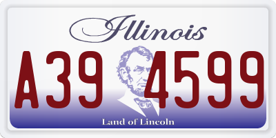 IL license plate A394599