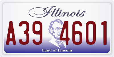 IL license plate A394601