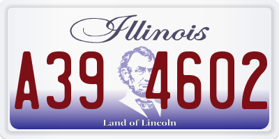 IL license plate A394602