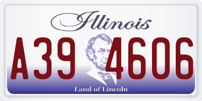 IL license plate A394606