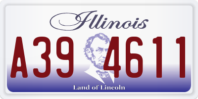 IL license plate A394611