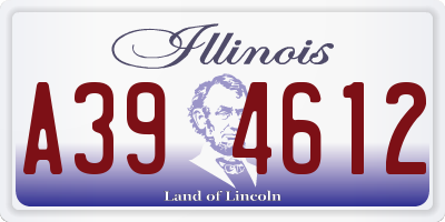 IL license plate A394612