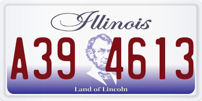 IL license plate A394613