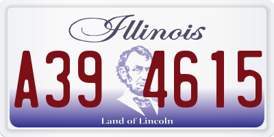 IL license plate A394615
