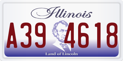 IL license plate A394618