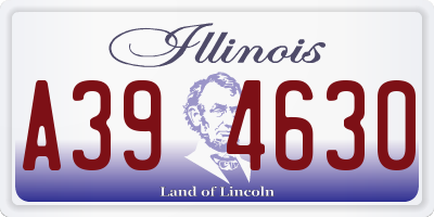 IL license plate A394630