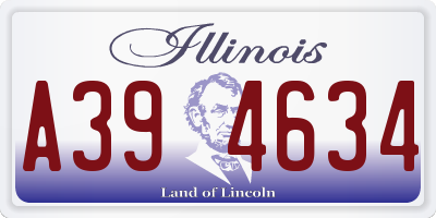 IL license plate A394634
