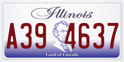 IL license plate A394637