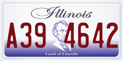 IL license plate A394642
