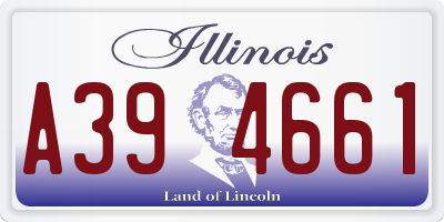 IL license plate A394661