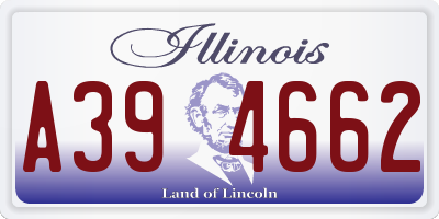 IL license plate A394662
