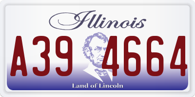 IL license plate A394664