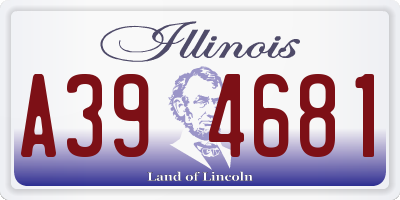 IL license plate A394681