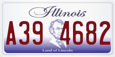 IL license plate A394682