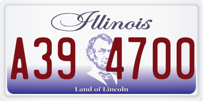 IL license plate A394700