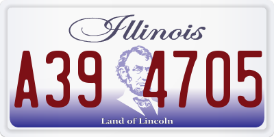 IL license plate A394705