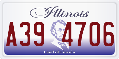 IL license plate A394706