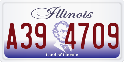 IL license plate A394709