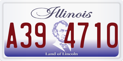 IL license plate A394710