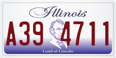 IL license plate A394711