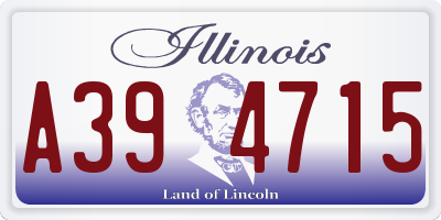 IL license plate A394715