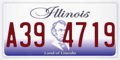 IL license plate A394719