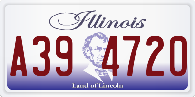 IL license plate A394720