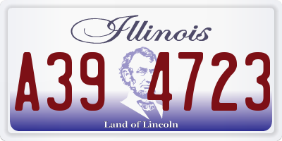 IL license plate A394723