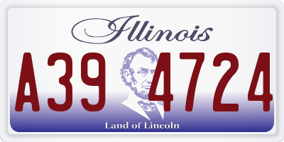 IL license plate A394724