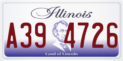 IL license plate A394726