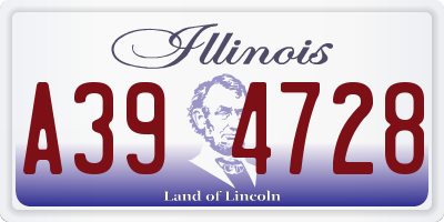 IL license plate A394728