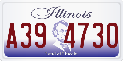 IL license plate A394730