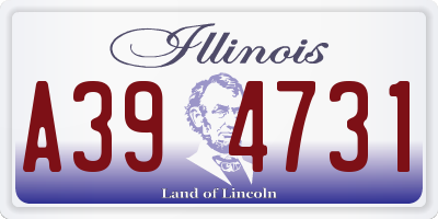 IL license plate A394731