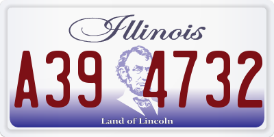 IL license plate A394732