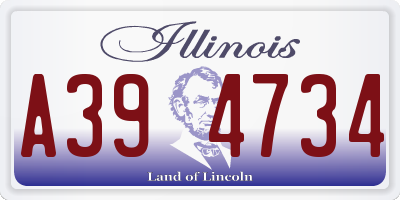 IL license plate A394734