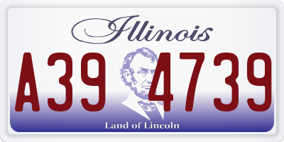 IL license plate A394739