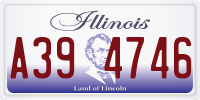 IL license plate A394746