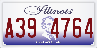 IL license plate A394764