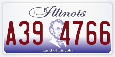 IL license plate A394766