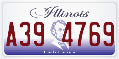 IL license plate A394769