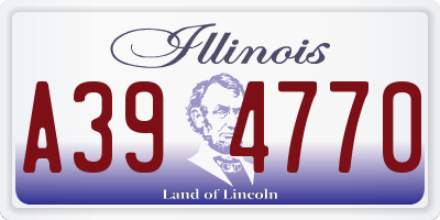 IL license plate A394770