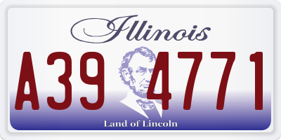 IL license plate A394771