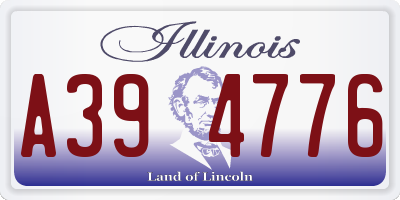 IL license plate A394776