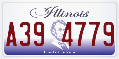 IL license plate A394779