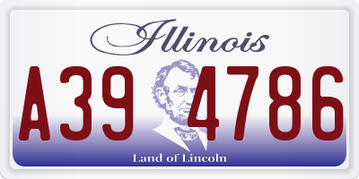 IL license plate A394786