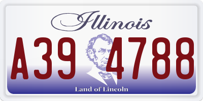 IL license plate A394788