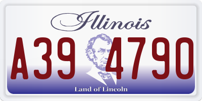 IL license plate A394790