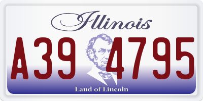 IL license plate A394795