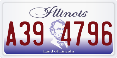 IL license plate A394796