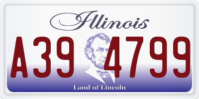 IL license plate A394799